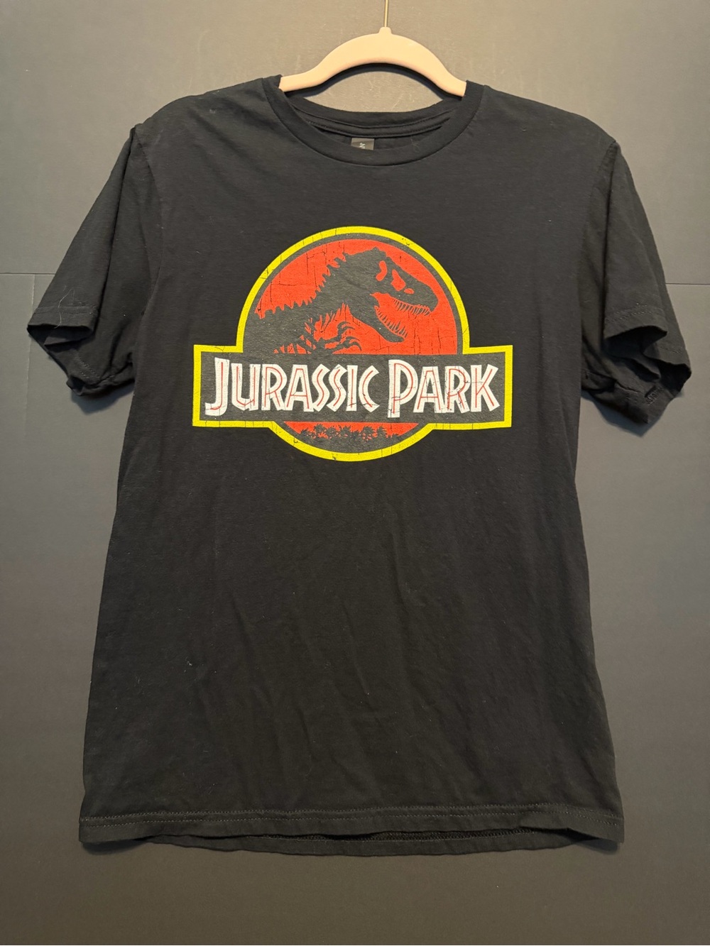 Jurassic Park Logo Black Graphic Tee
